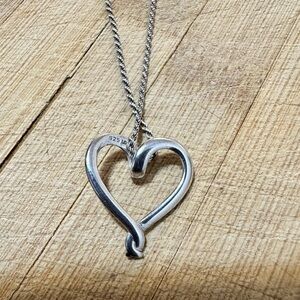Shoe Republic LA Silver Heart Necklace